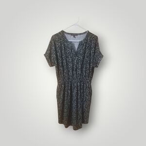 Banana Republic Med Petite Navy & Olive Mini Dress